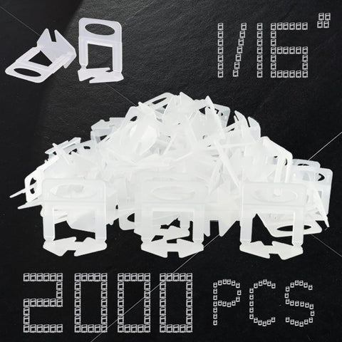 QXTXYZ Tile Leveling Clips 2000pc package for efficient wall and floor tile prep