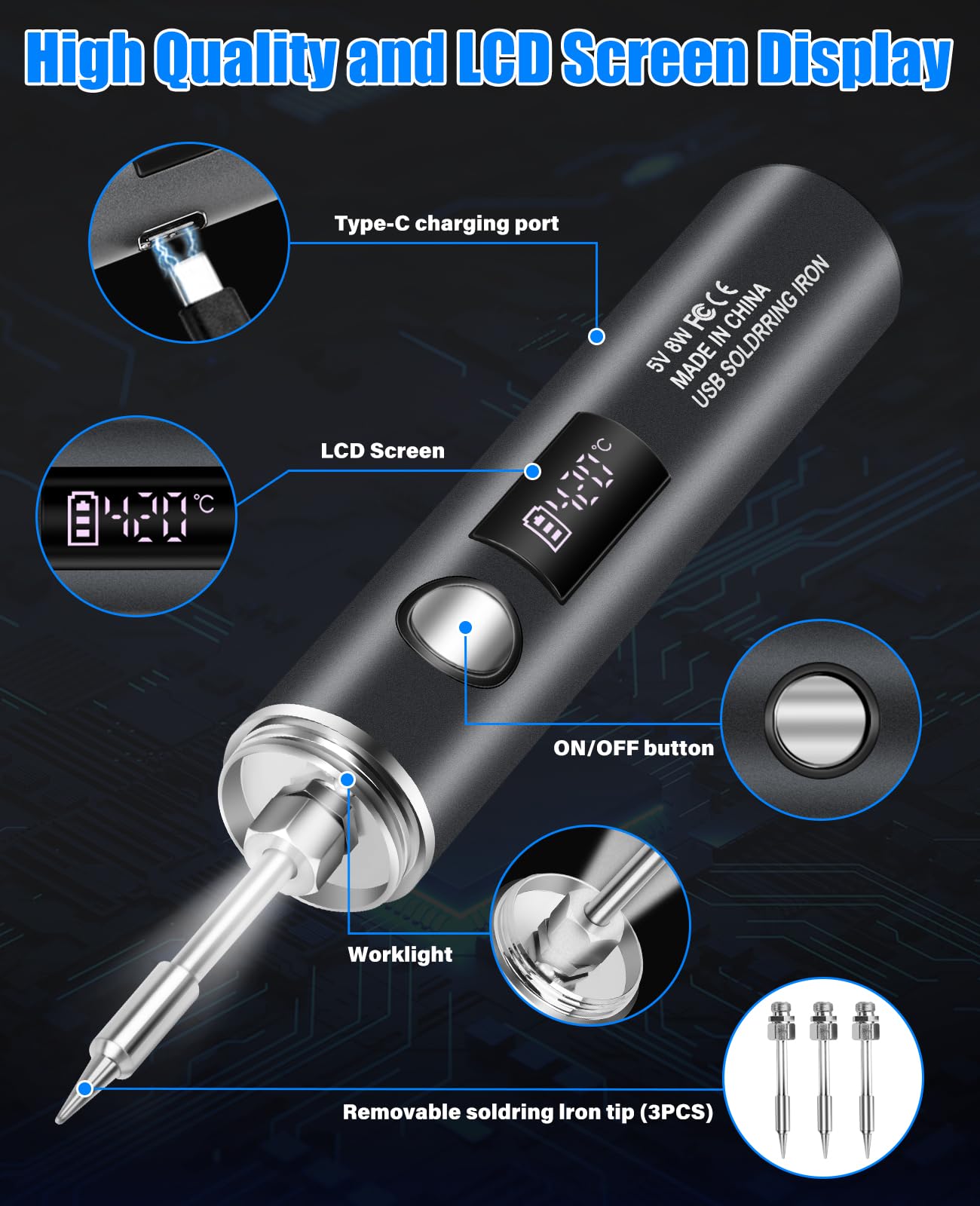 Qyvorae ergonomic TPE handle promotes comfortable grip during extended use