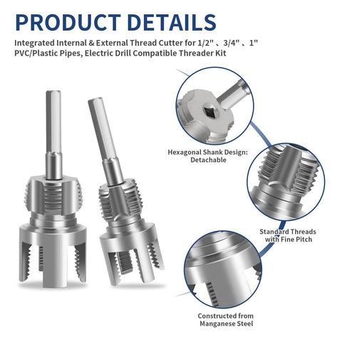 QYXLZUR carbon steel cutters for 1/2, 3/4, and 1 inch pipes.
