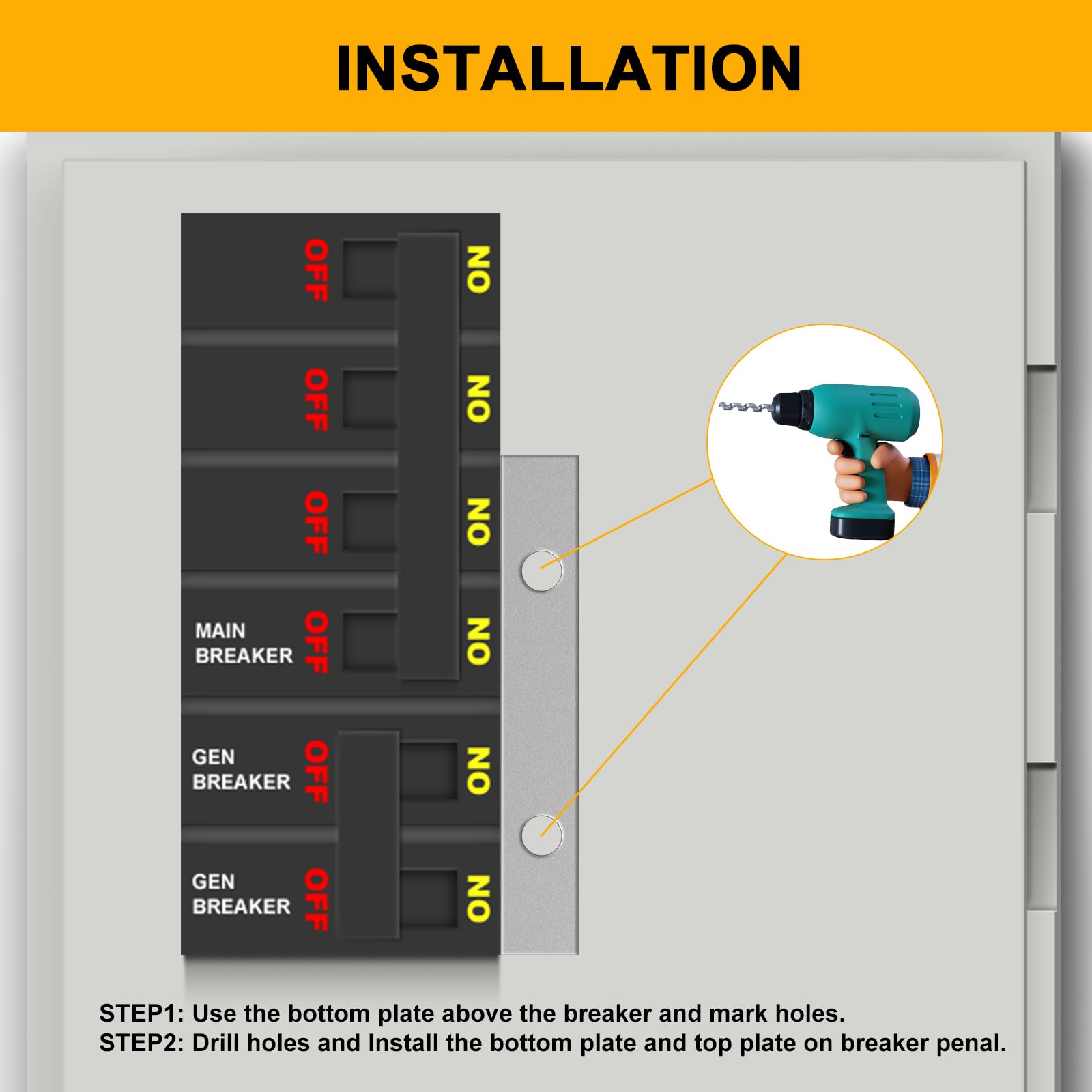 QYZZRS drill bit and instruction bulletin support accurate setup