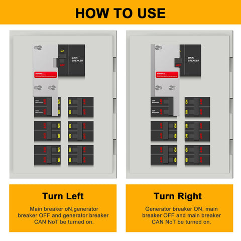 QYZZRS startup labels clarifying generator start procedures