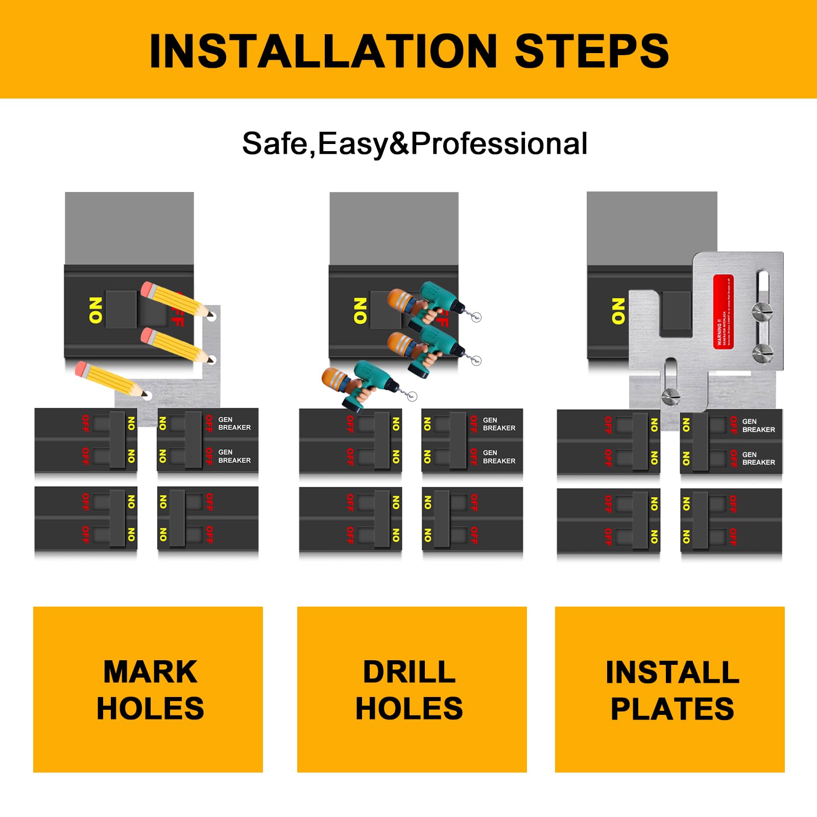QYZZRS instruction bulletin guides correct interlock installation steps.