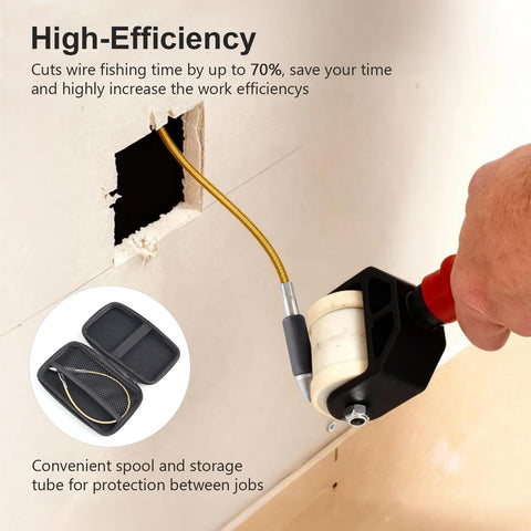 QZATTCAEN leader and fish-eye let pulls cables without tangling