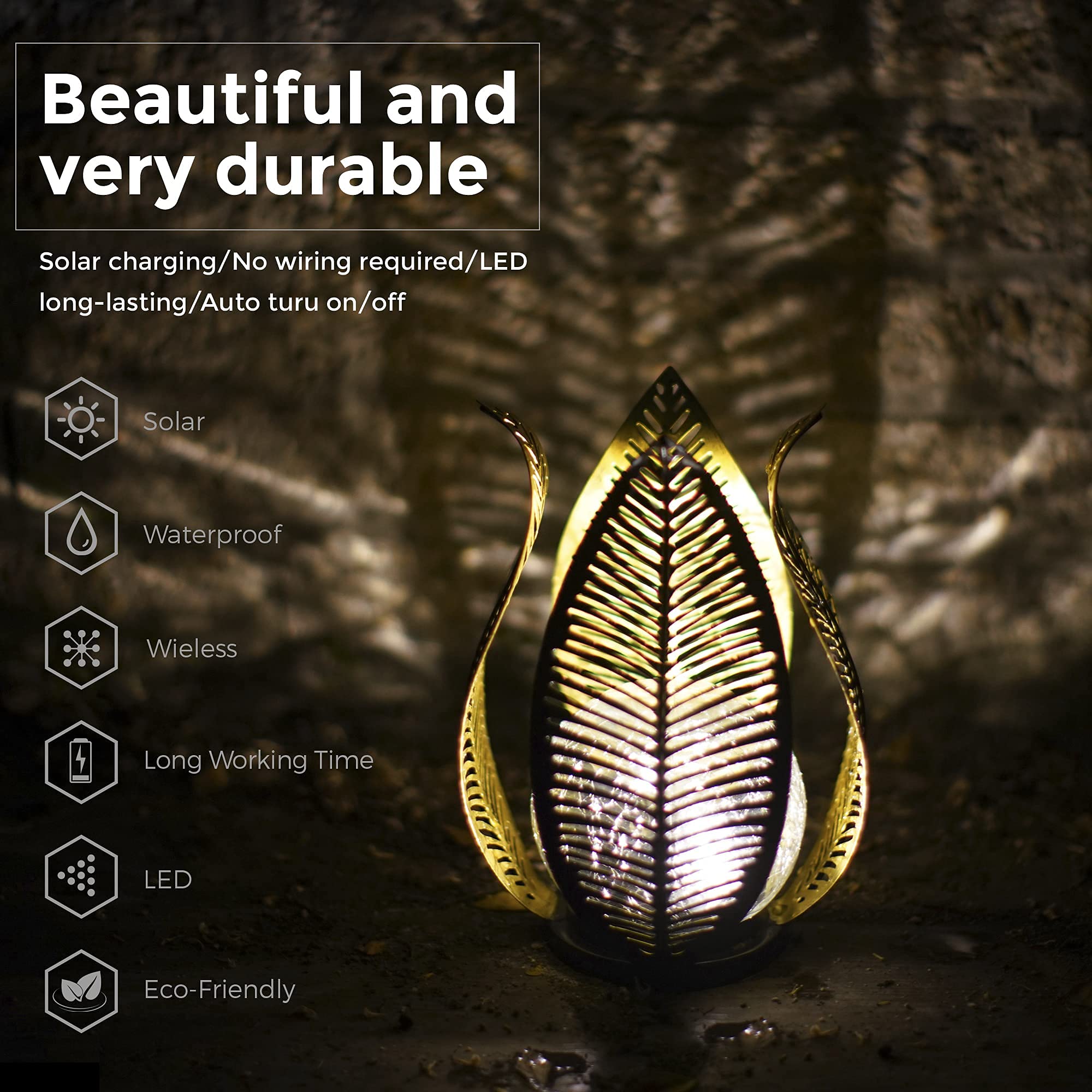 QZGE front porch solar lamp adds welcoming outdoor charm.