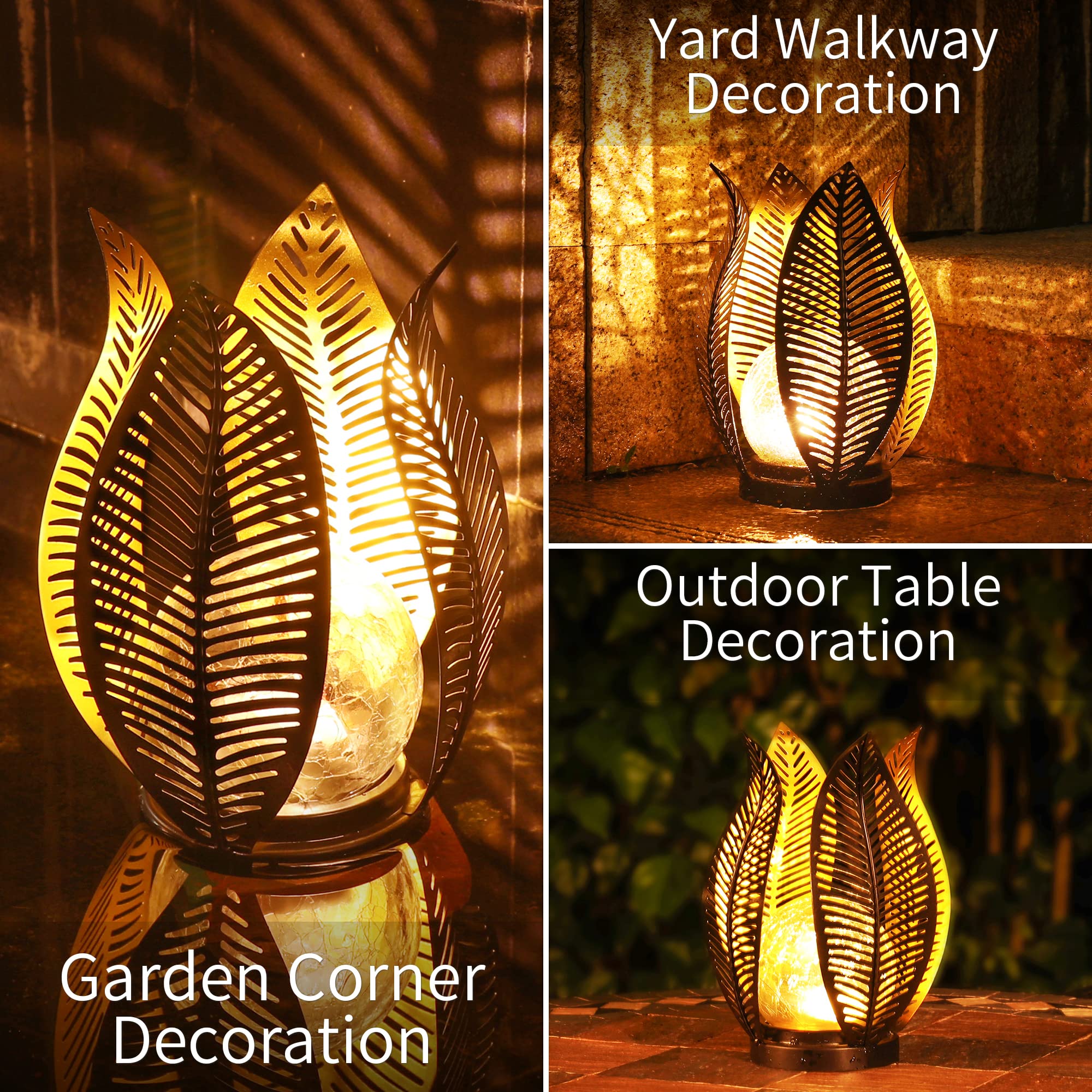 QZGE yard and garden decor light creates soft evening illumination.