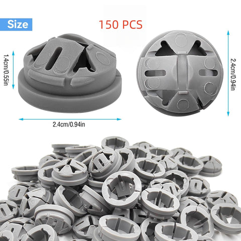 QZQUFJ gray nylon connectors protect wires with durable, heat-resistant design.