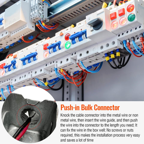 QZQUFJ three-eighths to one-half inch range connectors provide versatile wiring options.