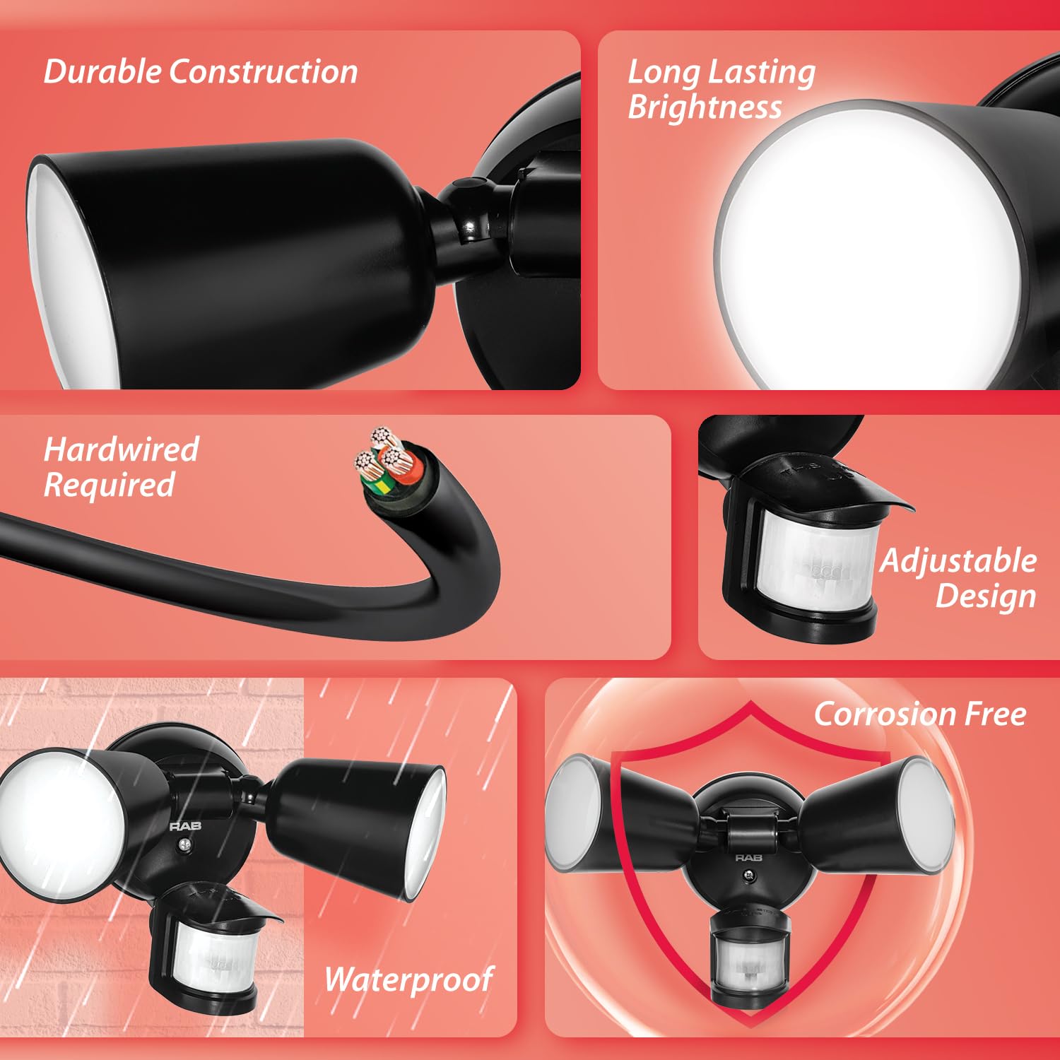 LU160 motion sensor detects outdoor activity for secure lighting