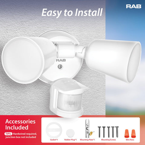 RAB Lighting LU160 weatherproof outdoor wall mount for garages and sheds