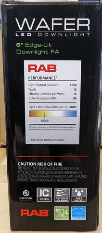 RAB Lighting WFRL 5CCT selectable downlight switch enables quick color tuning.
