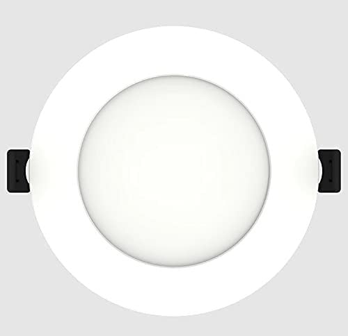 RAB Lighting WFRL edge-lit downlight with white trim for versatile spaces and clean lines.