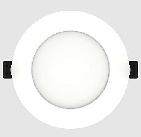 RAB Lighting WFRL edge-lit downlight with white trim for versatile spaces and clean lines.