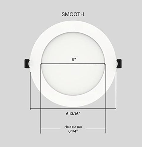 RAB Lighting WFRL 4-inch downlight with white trim enhances compact rooms.