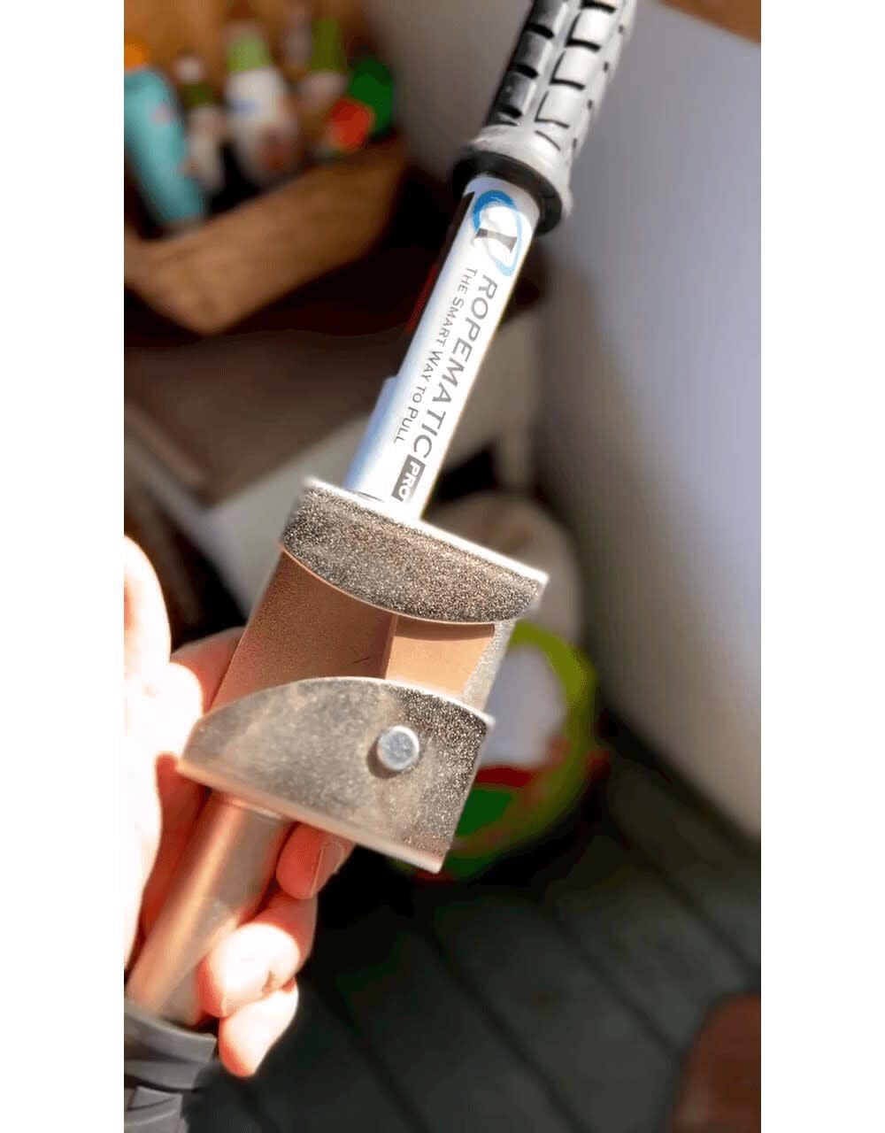 Rack-A-Tiers Ropematic Pro ergonomic grips provide comfortable handling