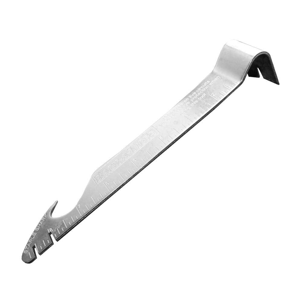 Rack-A-Tiers Staple Shark pulls stubborn staples cleanly without cable damage