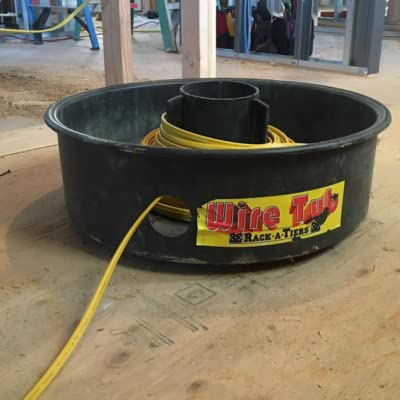 Rack-A-Tiers Wire Tub no tangles reduces manual unwinding and cable misruns