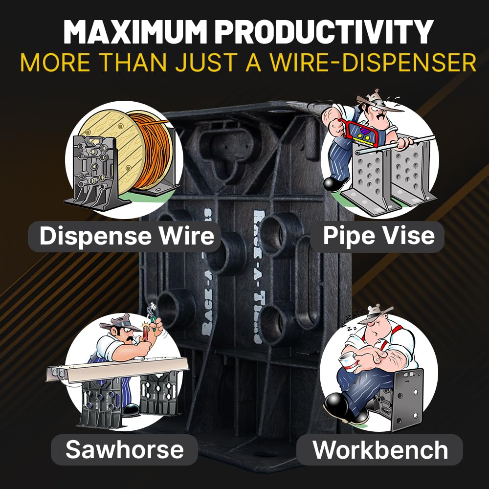 Rack-A-Tiers XL workbench doubles as convenient on-site workspace.