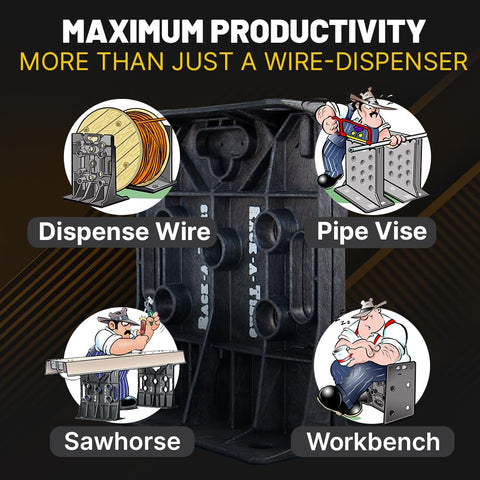 Rack-A-Tiers XL workbench doubles as convenient on-site workspace.