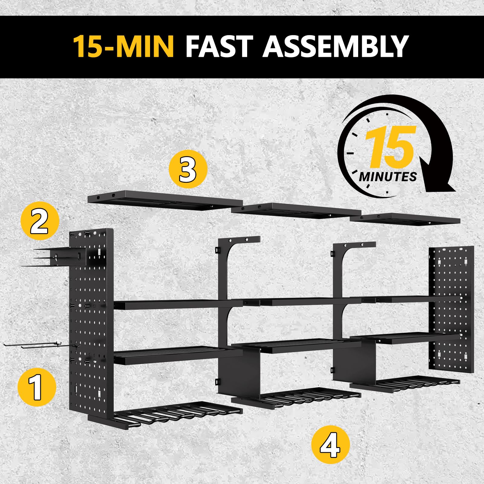 RacKeaLsi modular panels snapped together for quick assembly