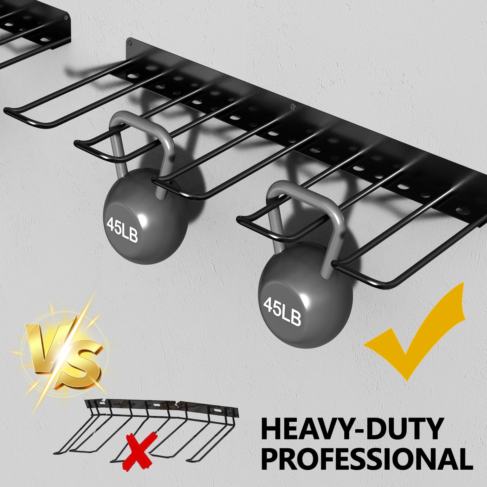RacKeaLsi screwdriver rack with 32 slots neatly stores bits and drivers.