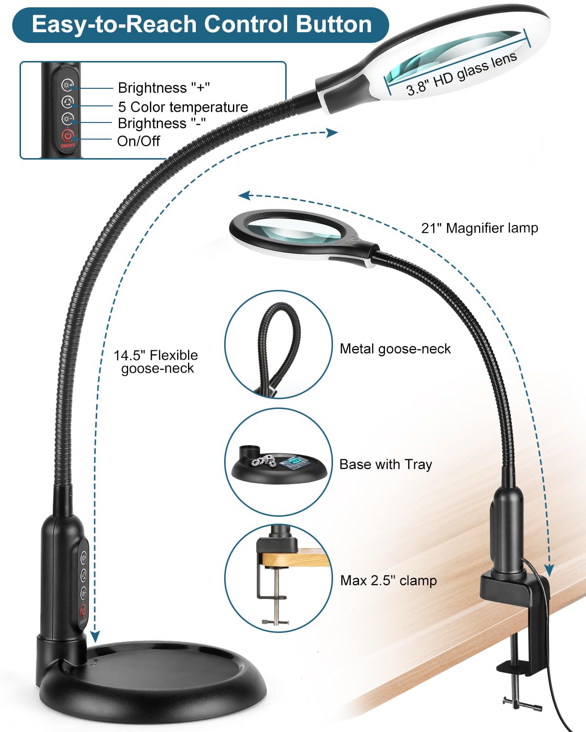 RackydigPro senior-friendly design keeps hands free for comfortable tasks.