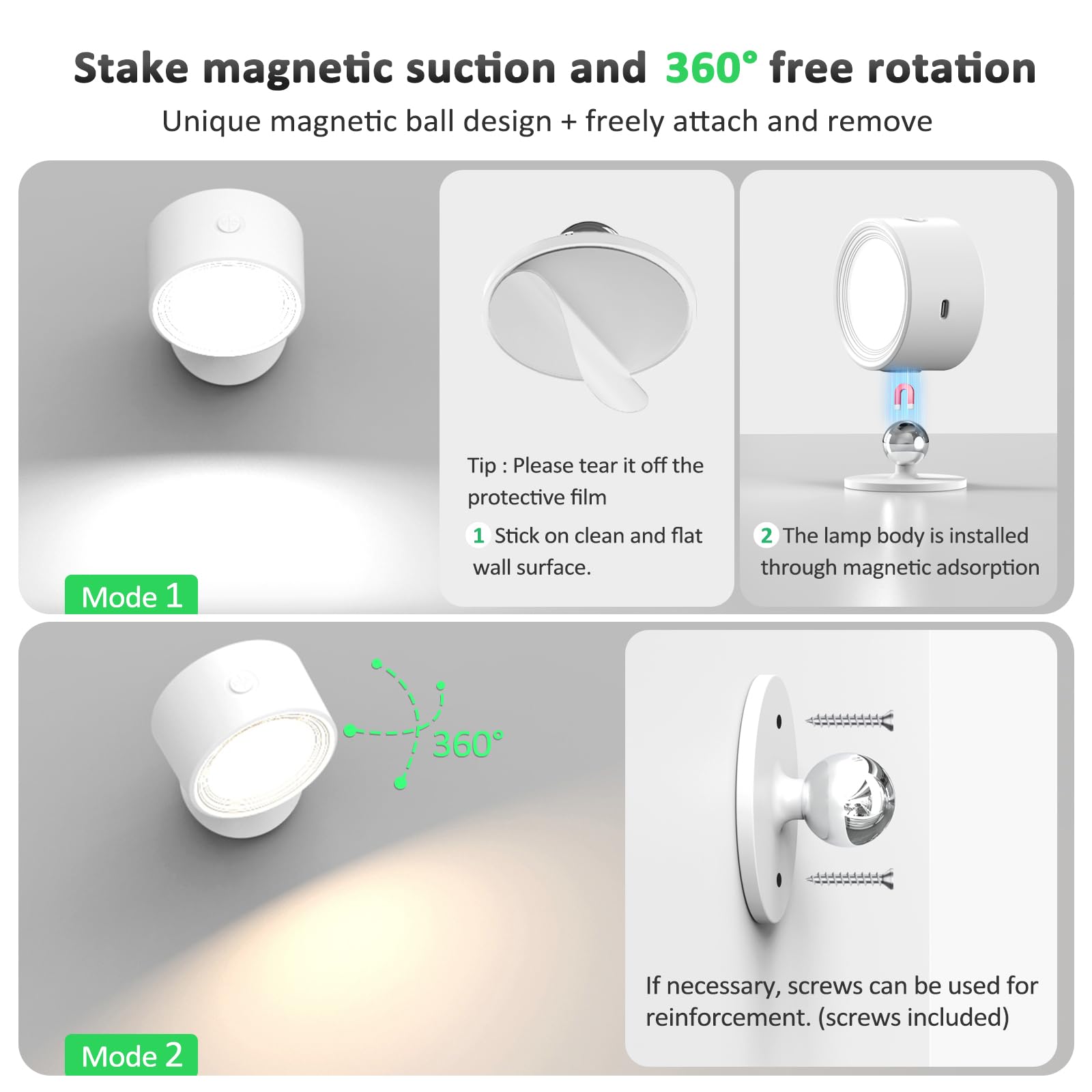 Racokky bedside reading light helps focused study or relaxing nighttime reading