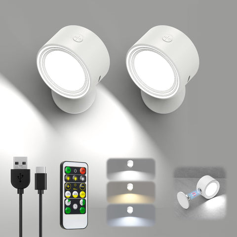 Racokky LED wall light with 360° rotation for flexible bedside and reading tasks