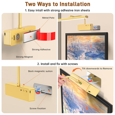 Racokky light head rotates 360 degrees for precise lighting direction