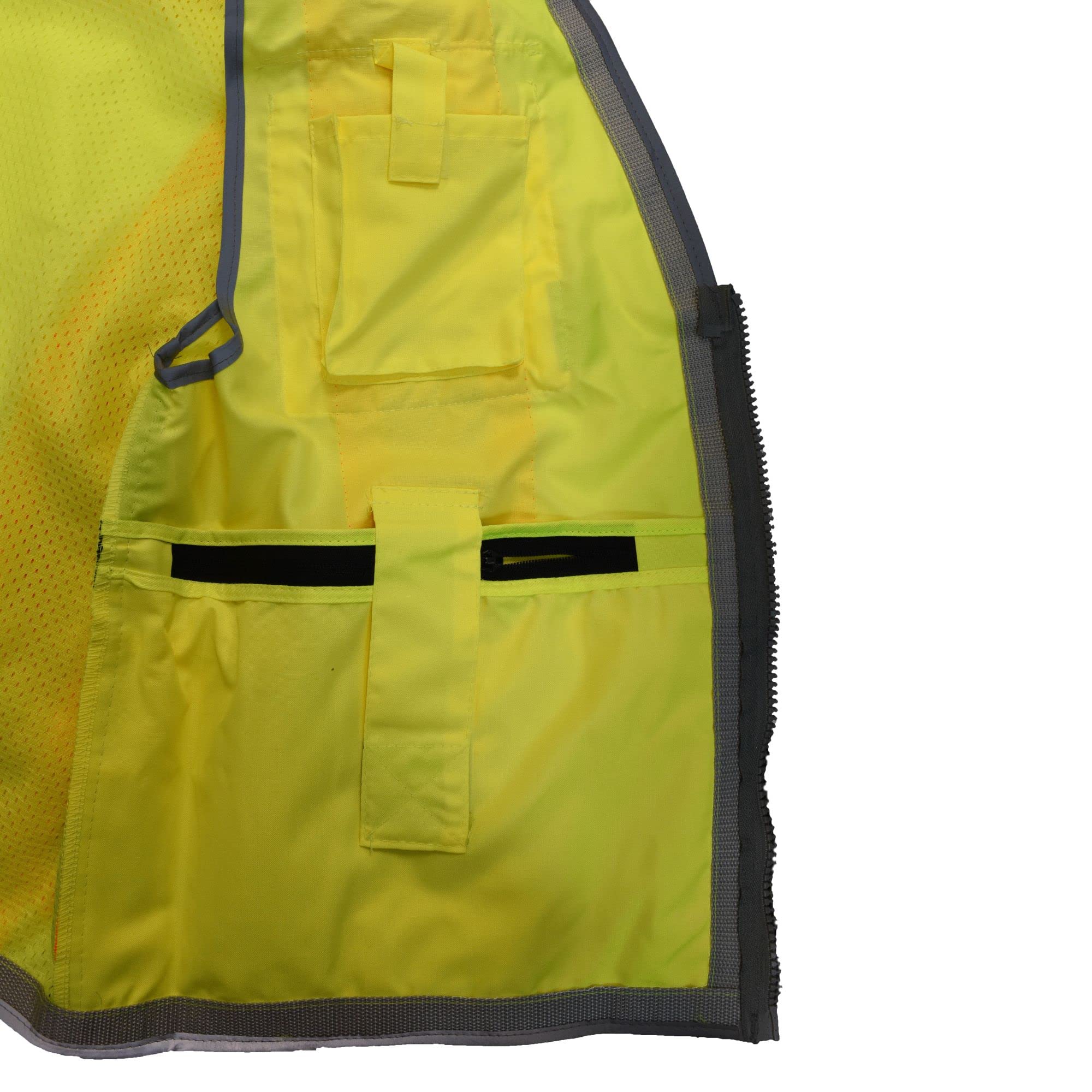 Radians SV55 heavy-duty zipper and edge binding for demanding workdays.