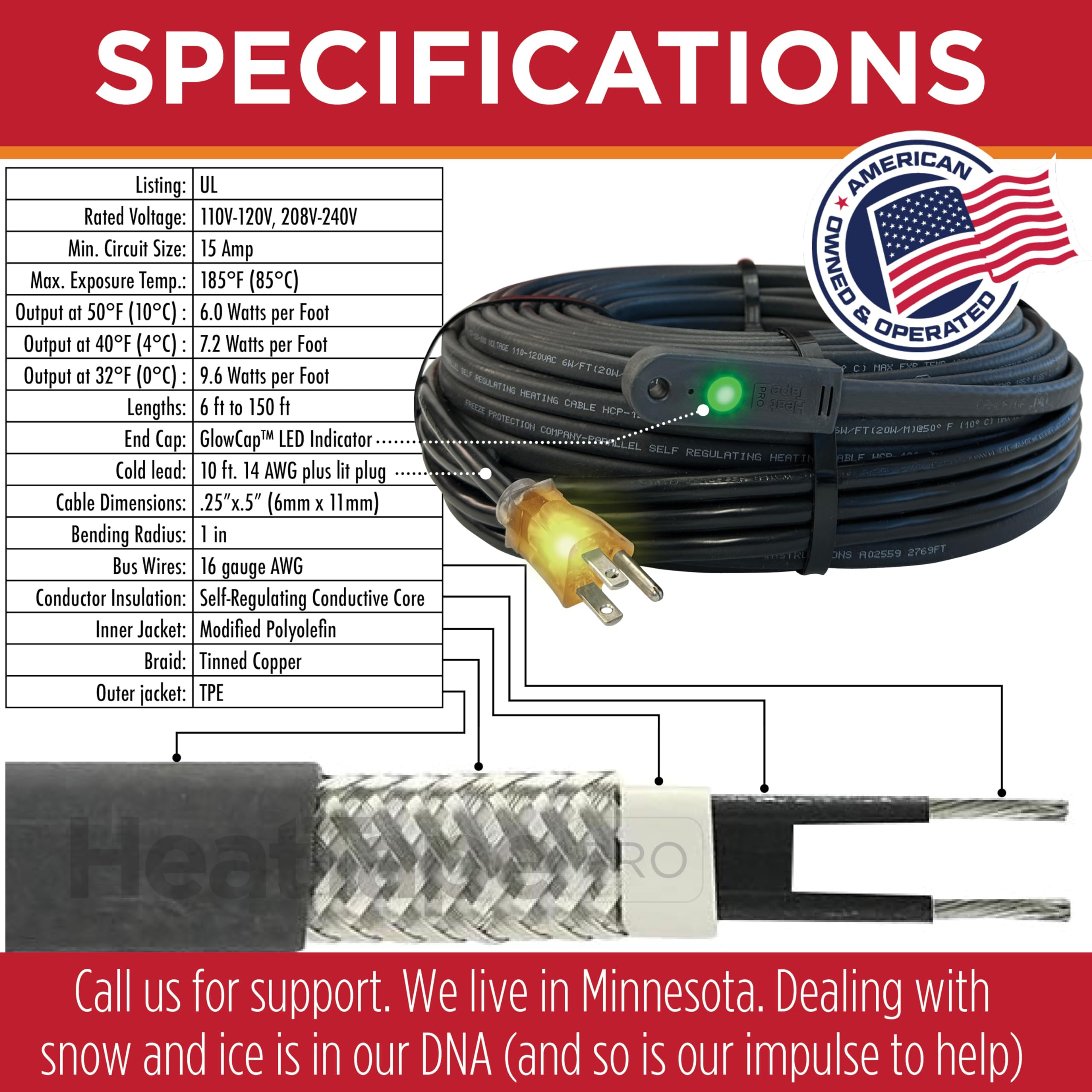 Radiant Solutions HeatTapePro Minnesota-based support team ready to help