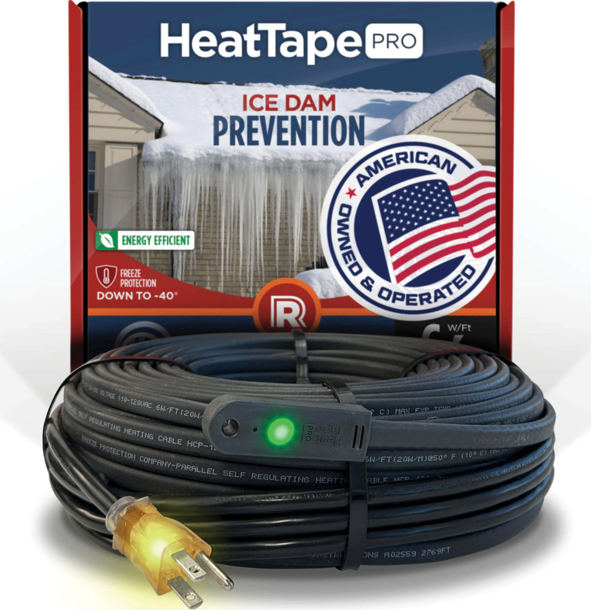 Radiant Solutions HeatTapePro GlowCap end verification shows operation along the full length