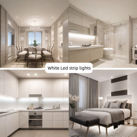 RadiantFlux kitchen cabinet lighting setup enhances work surfaces and display areas.