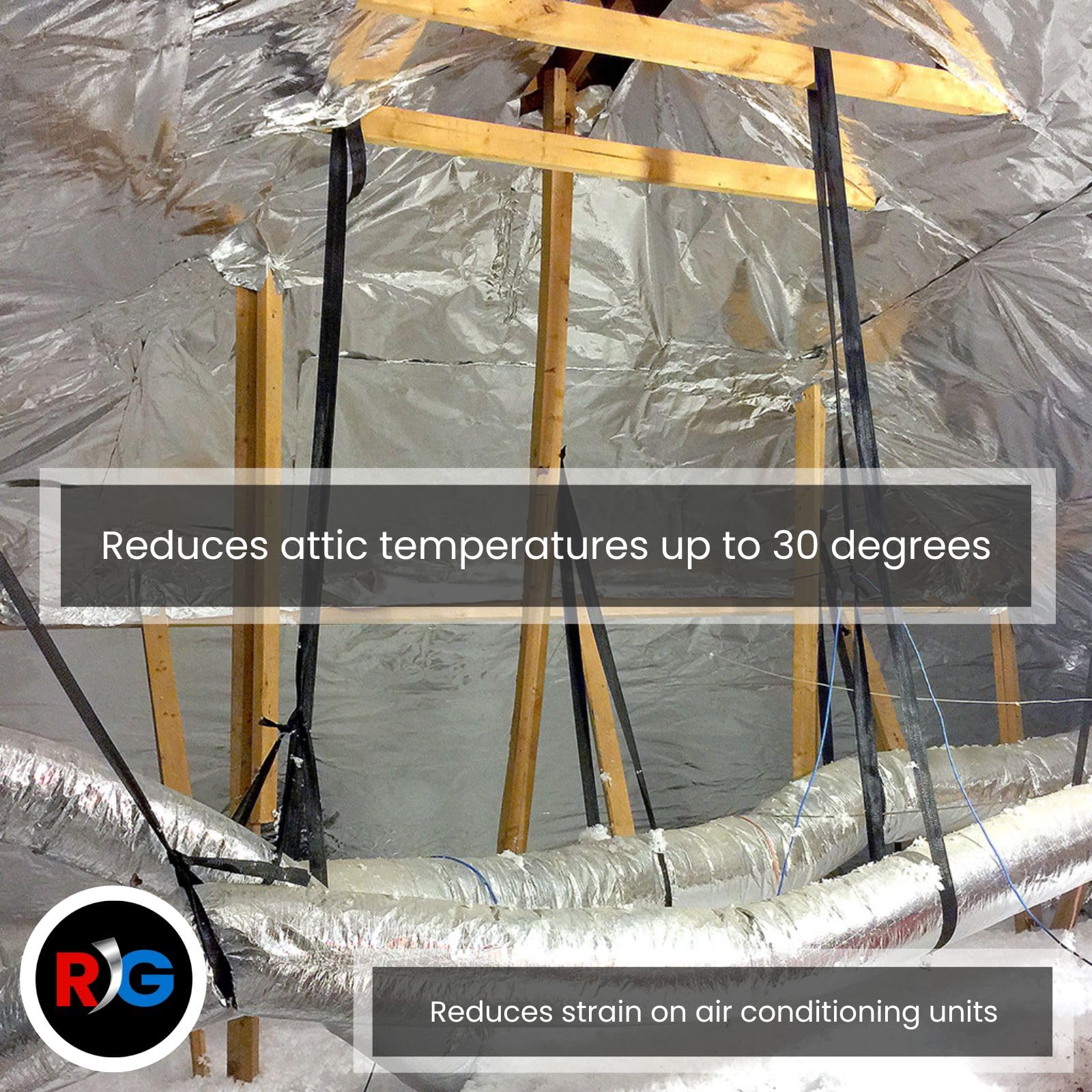 RadiantGUARD Xtreme perforated breathable foil enabling moisture flow