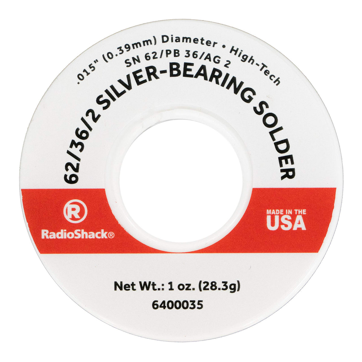 RadioShack SnPbAg silver-bearing solder spool for precise surface mount work