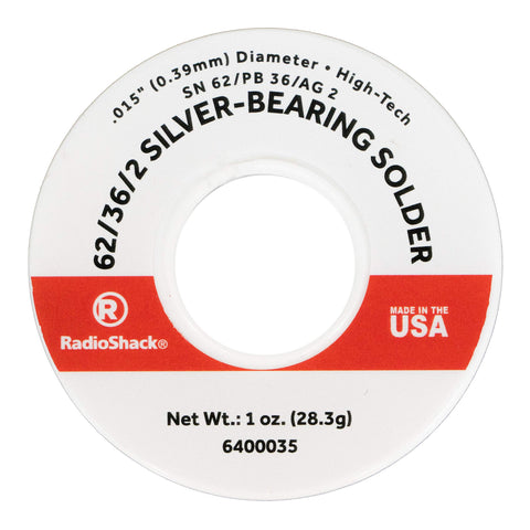RadioShack SnPbAg silver-bearing solder spool for precise surface mount work