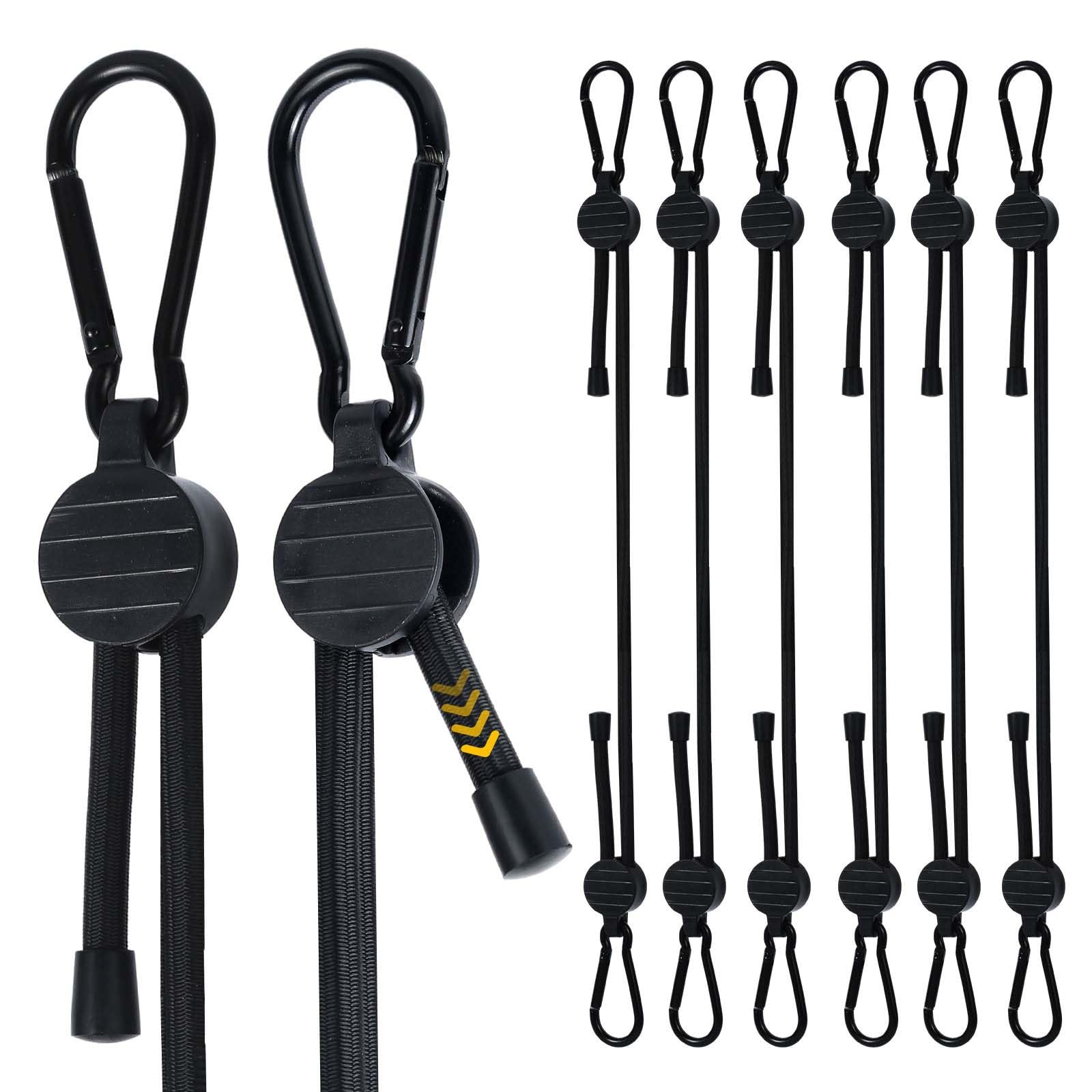 Radix Rope adjustable bungee cord with locking mechanism demonstrates secure length control.