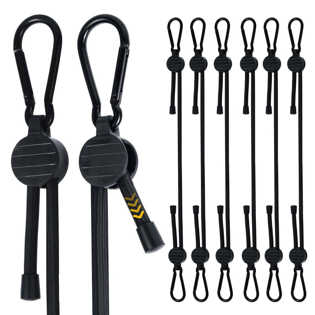 Radix Rope adjustable bungee cord with locking mechanism demonstrates secure length control.