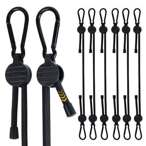 Radix Rope adjustable bungee cord with locking mechanism demonstrates secure length control.