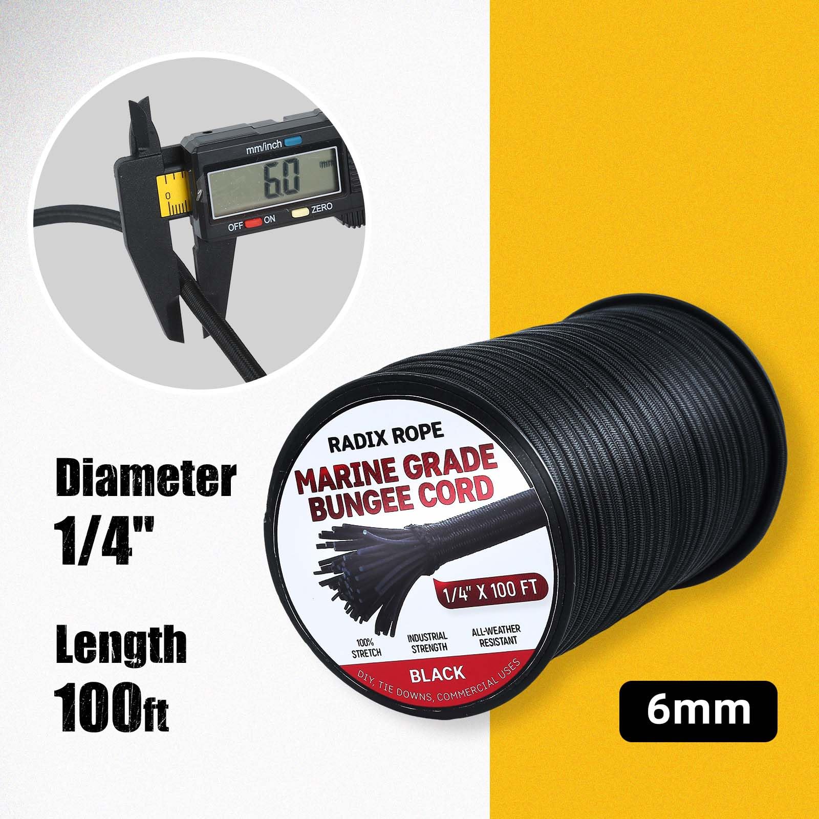 Radix Rope easy stretch and quick recoil in the field.
