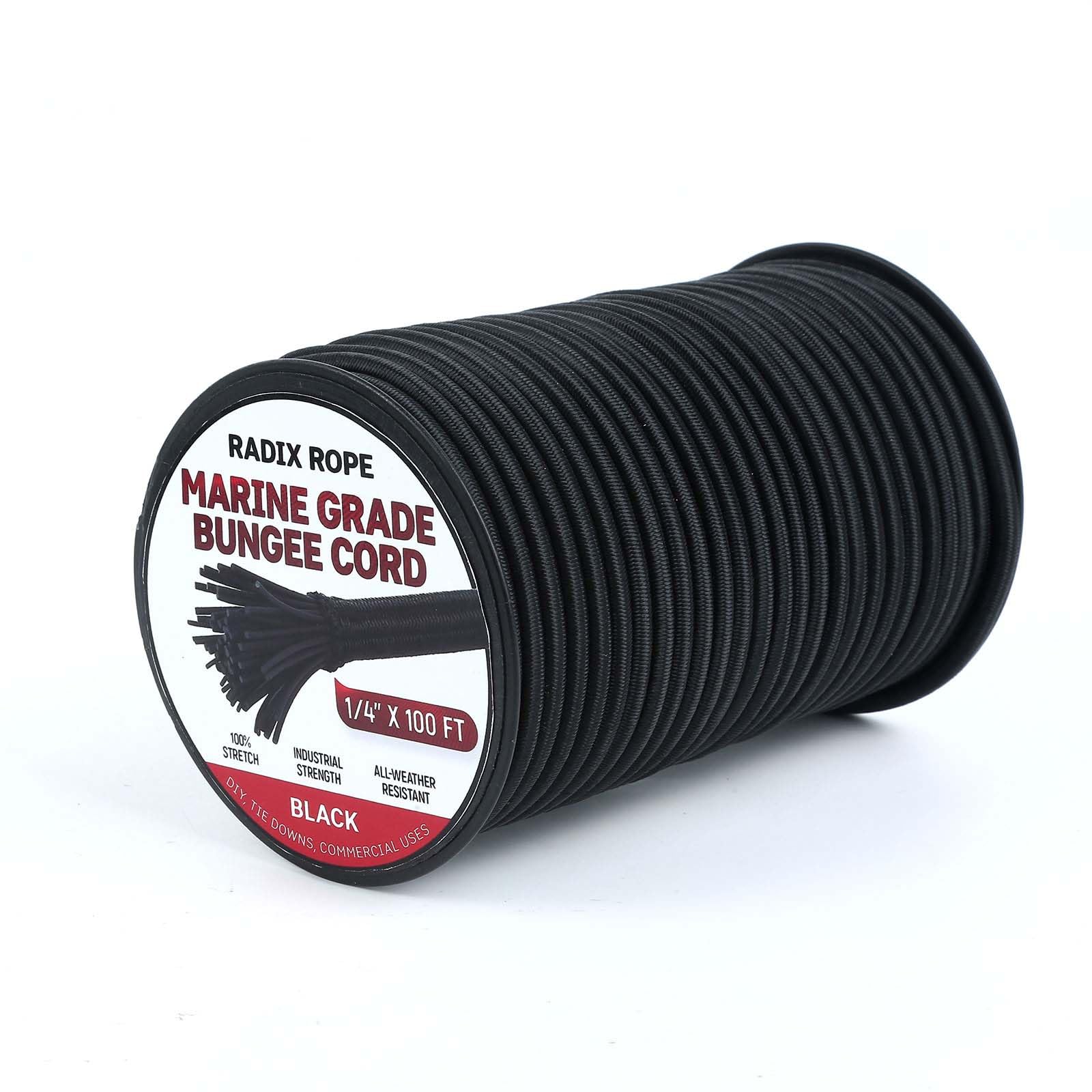 Radix Rope marine-grade bungee roll coiled for quick, durable use.