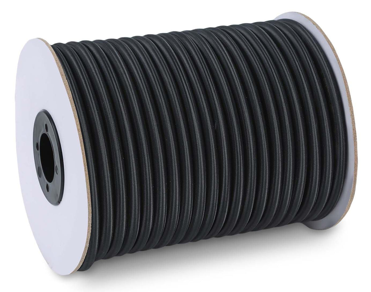 Radix Rope marine-grade bungee roll extended for versatile outdoor use.
