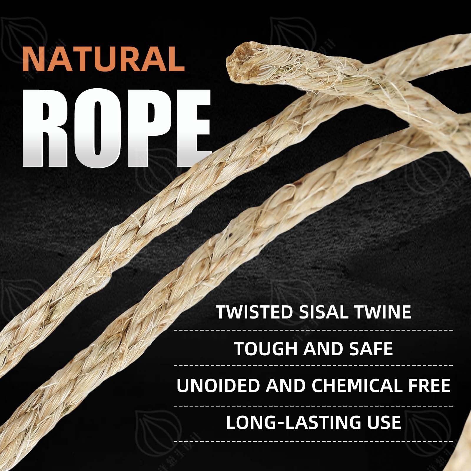 Radix Rope fray-prevention tips illustrated for easier handling.