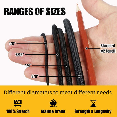 Radix Rope waterproof-bungee-cord demonstrates durable waterproof design for outdoors.