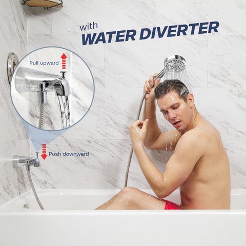 RAEFlow diverter and hose assembly enabling shower head use