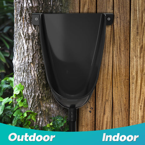 RAEFLOW urinal dimensions and build offer compact outdoor convenience.
