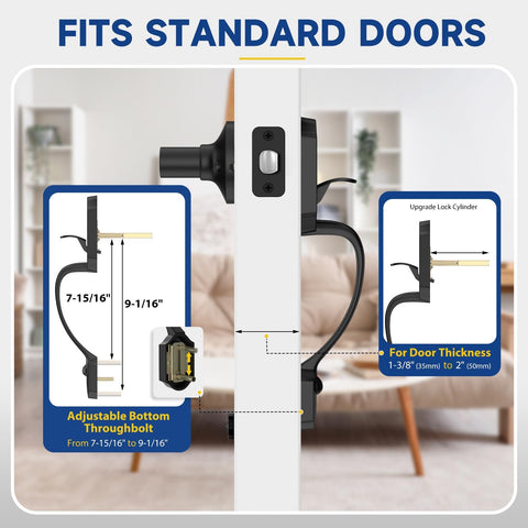 Reversible RAFECIEE door handle for left or right opening