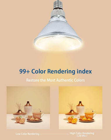 RAGFOZ Dimmable Par38 flood light for adjustable ambiance
