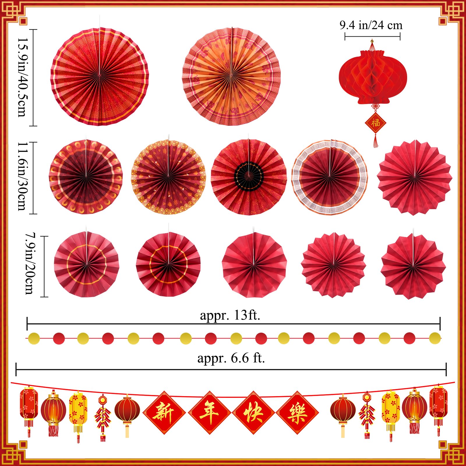 Ragnhild red lanterns provide a warm glow for festive spaces.