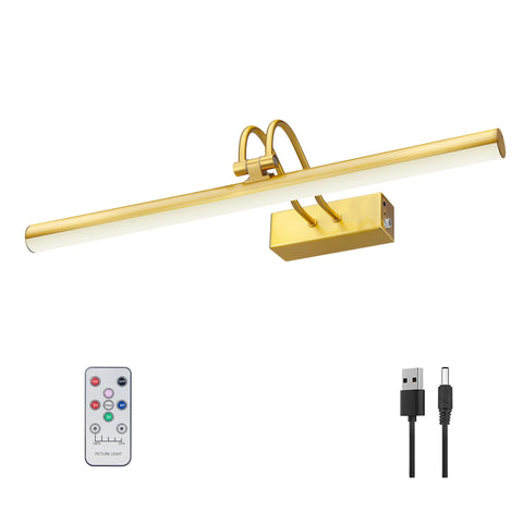 RAIFOOLLY 16-inch picture light highlights wall art with precise illumination.