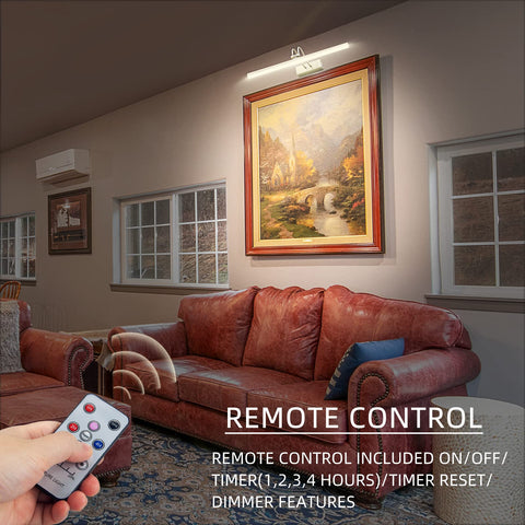 RAIFOOLLY battery-powered wall light for cordless portrait and print displays